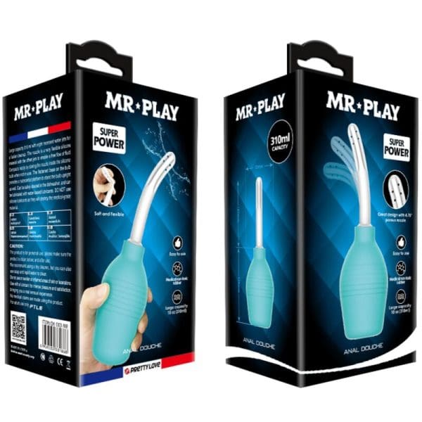 MR PLAY - ANAL PEAR BLUE RUBBER SHOWER 8